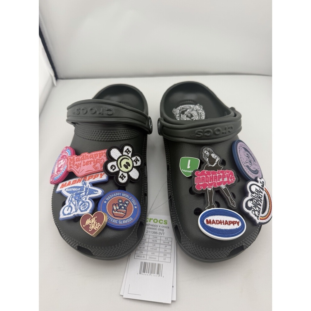 Madhappy X Crocs Classic Clog Hysteric Glamour Jibbitz M6/W8 Brand New in Box